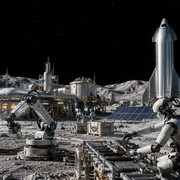 Fabbriche sulla Luna e robot operai: il nuovo obiettivo di SpaceX