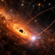 Scoperta una stella vicinissima al buco nero della Via Lattea