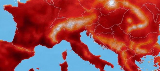 Anteprima: La NASA fotografa l'estate più rovente della storia europea