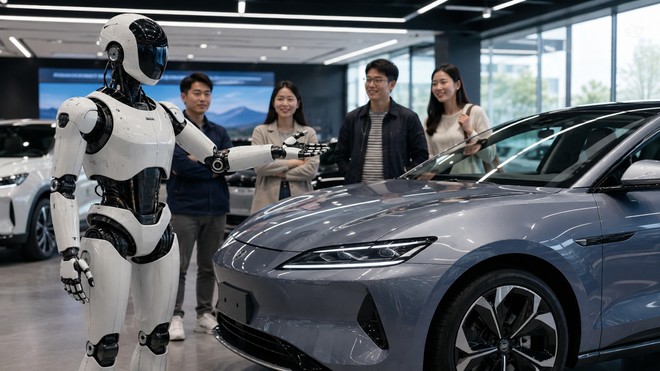 Anteprima: BYD porta i robot umanoidi nei concessionari: arriva Xiao Di