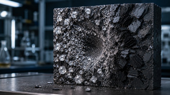 Anteprima: Un nuovo materiale al diamante resiste a impatti oltre Mach 7