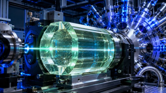 Anteprima: Fusione nucleare: un cristallo più grande spinge i laser a 200 J