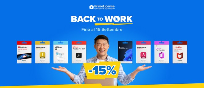 Anteprima: Back to Work PrimeLicense: conviene comprare licenze software online?