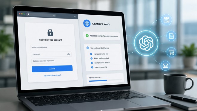 Anteprima: ChatGPT Work ora può accedere ai siti protetti e completare attività