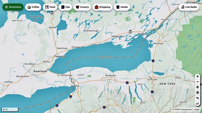 Anteprima: MapQuest rifiuta l'ordine di Trump su "Lake America", boom di download