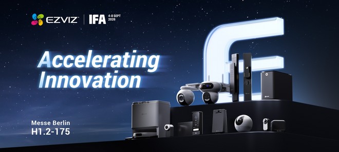 Anteprima: Ezviz a IFA 2026: telecamere a tre obiettivi e AI che lavora in casa