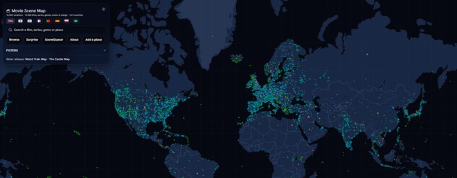 Anteprima: Dove hanno girato la scena di quel film? Questa mappa ve lo mostra
