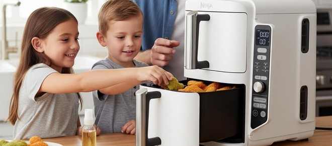 Anteprima: Con la friggitrice ad aria Ninja Double Stack XL cucini fino a 4 piatti insieme: ora in o…
