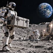 Robot umanoidi sulla Luna? Ci vivranno prima dell'uomo