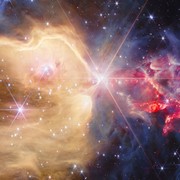 Webb guarda dentro una fabbrica di stelle a 3.300 anni luce