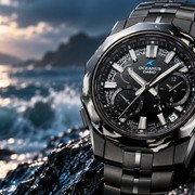 Casio Oceanus Manta: ceramica effetto marmo e tecnologia aeroaspaziale
