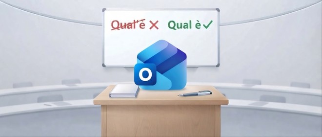 Outlook sale in cattedra per controllare gli errori di ortografia prima di inviare le email