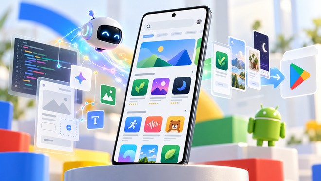 Google Play apre alle app create con l'AI, senza programmare