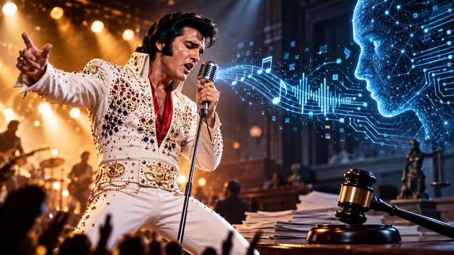 Elvis Presley, causa ad Anthropic: 274 canzoni usate per l'AI