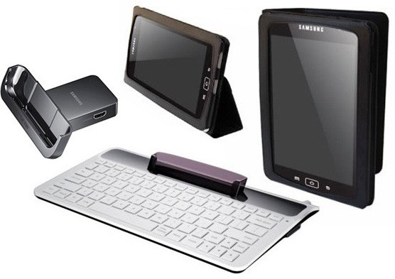 Samsung Galaxy Tab, tanti accessori, dock station, tastiera e custodie 