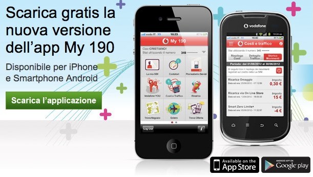 My190 L Applicazione Vodafone Ufficiale Si Aggiorna Su Android E Ios Hdblog It