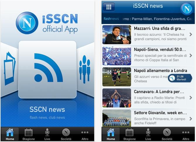 iSSCN: arriva su App Store l'applicazione ufficiale dell' SSC