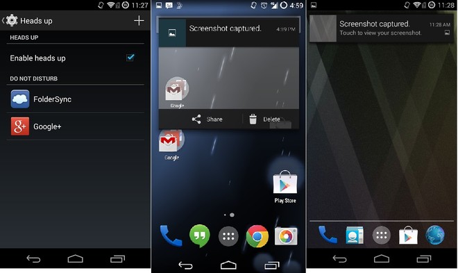 Heads Up Notifications per tutti i device KitKat grazie ad Xposed