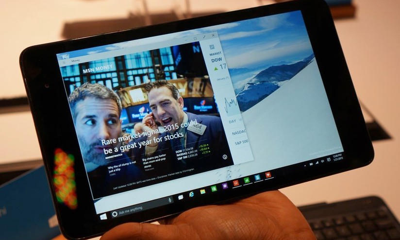 Windows 10: ecco come appare sui tablet di piccole dimensioni