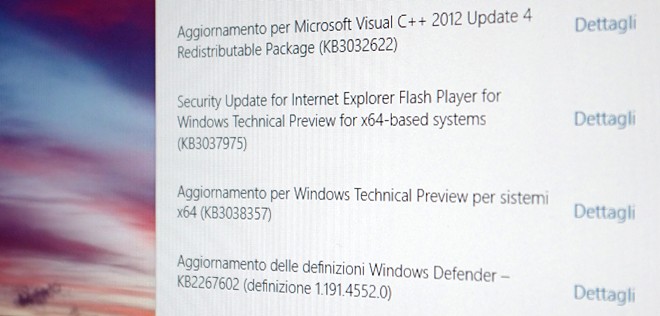 Microsoft rilascia nuove patch per Windows 10 TP build 9926