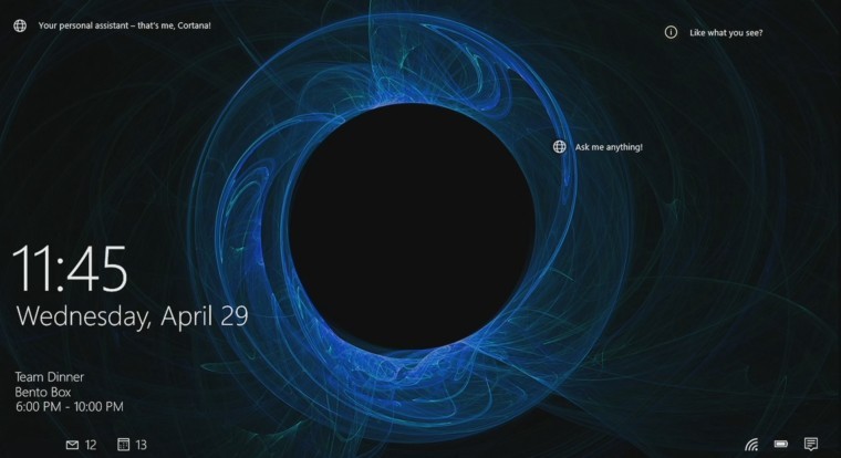 Con Windows 10 la lockscreen sarà più 