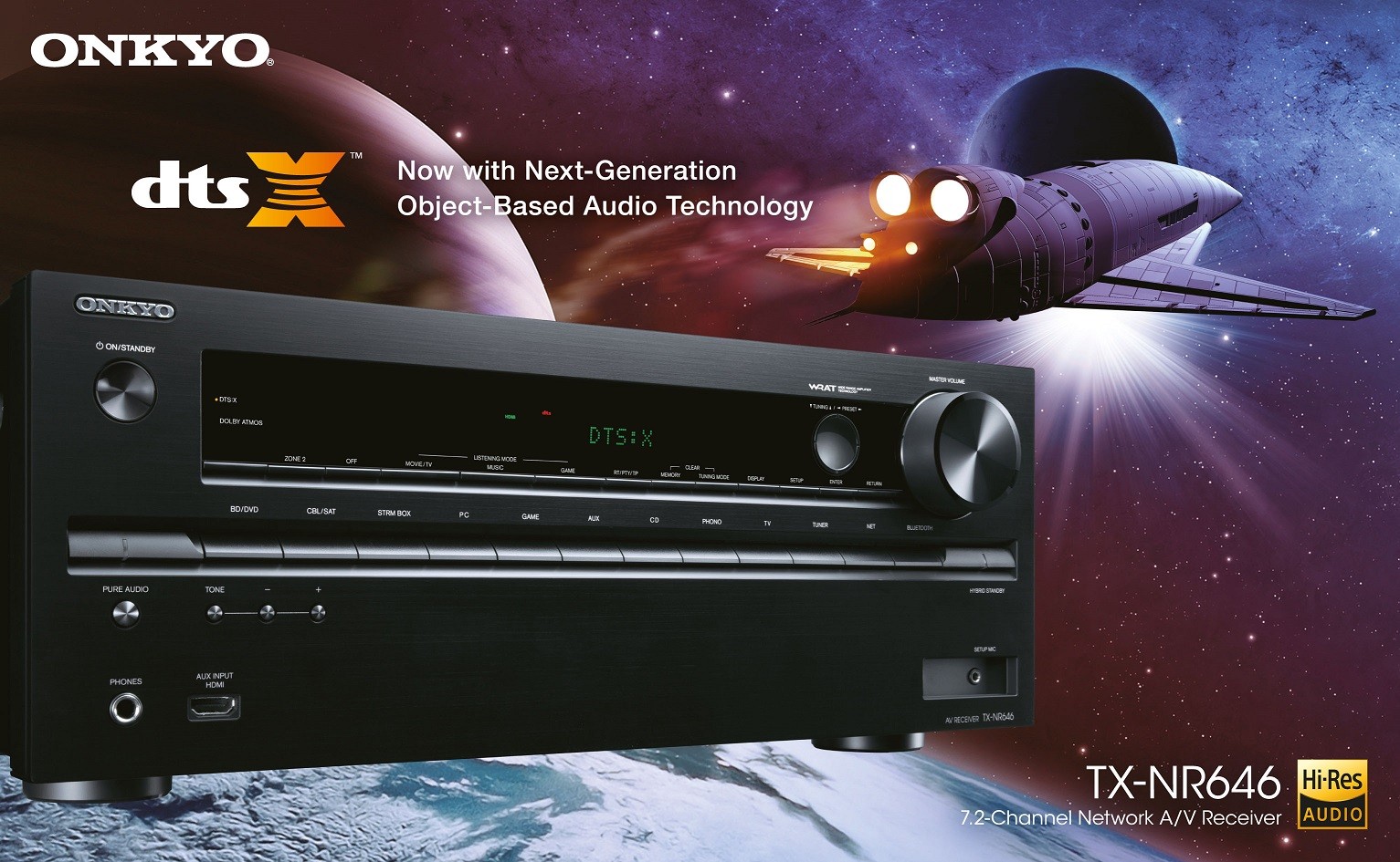 Onkyo annuncia l'amplificatore 7.2 TXNR646, con HDMI 2.0a, Dolby Atmos