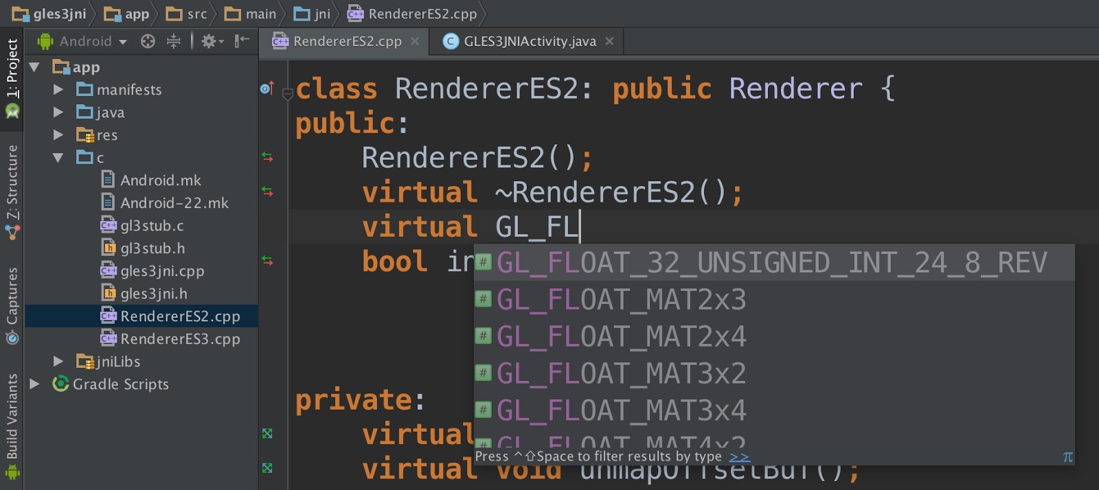 Android Studio v1.3 Preview introduce il supporto al linguaggio C/C++