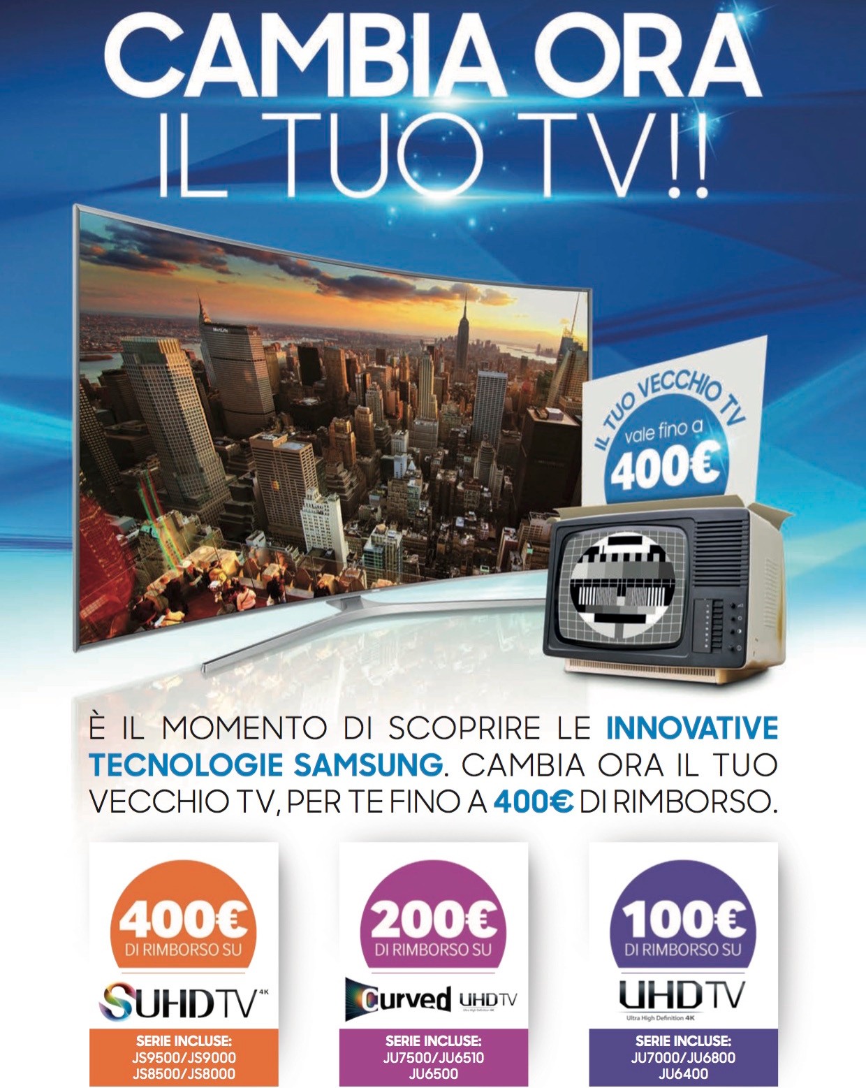 Mediaworld: smart TV con decoder DVB-T2 a 200 euro solo fino stasera