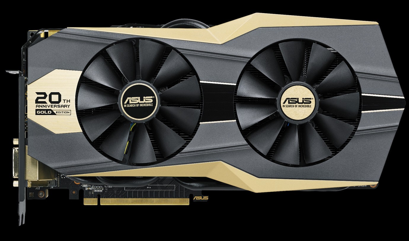 Establish Brawl Trademark ASUS annuncia la GeForce GTX 980 Ti 20th Anniversary Gold Edition -  HDblog.it