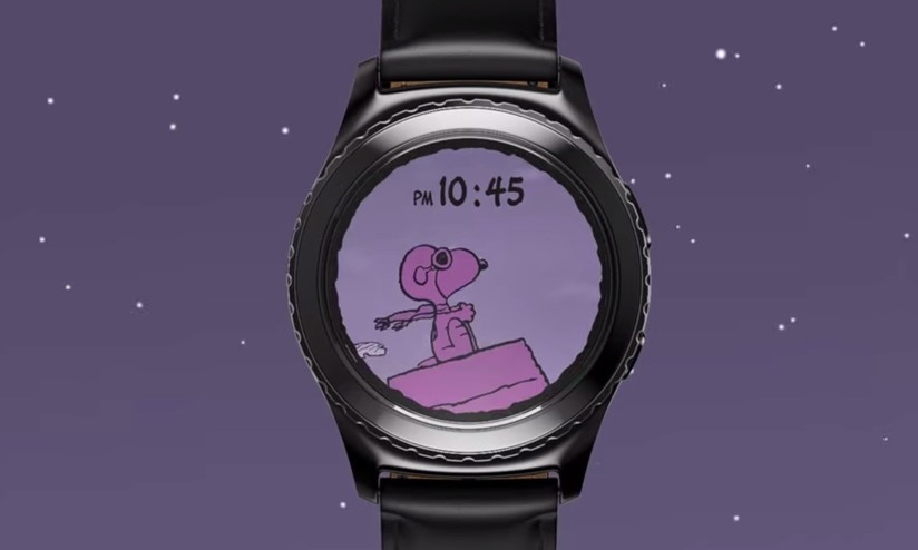 Snoopy watch cheap face gear s2