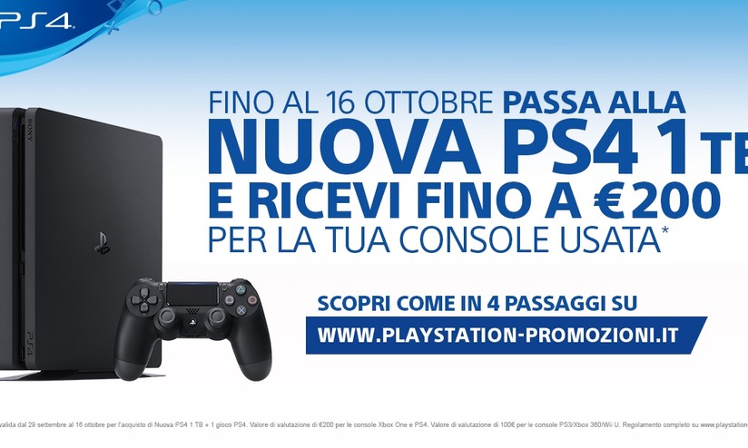 Sony annuncia un'imperdibile promozione sull'acquisto di Playstation 4 Slim  
