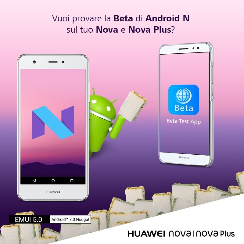 Huawei Italia annuncia l'arrivo di Android Nougat (beta) per Nova e ...