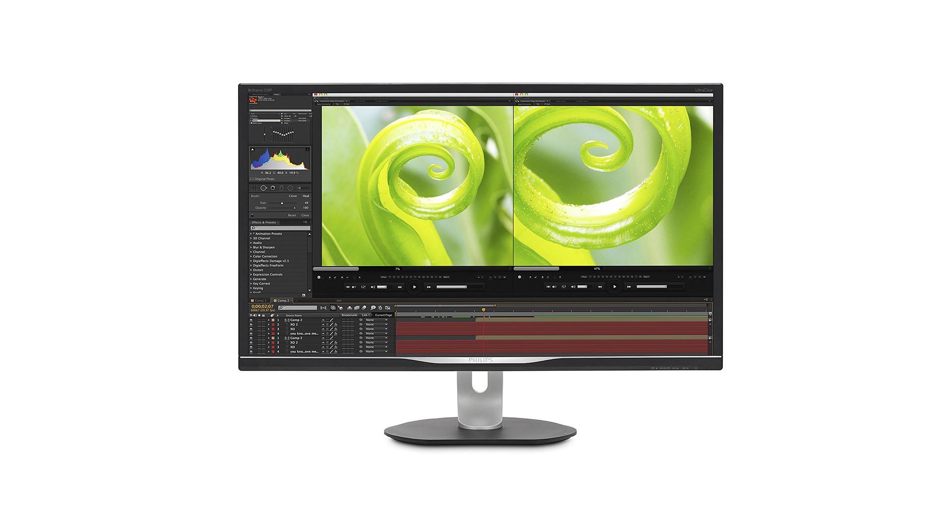 フィリップス Brilliance 328P 4K 液晶モニター/31.5型