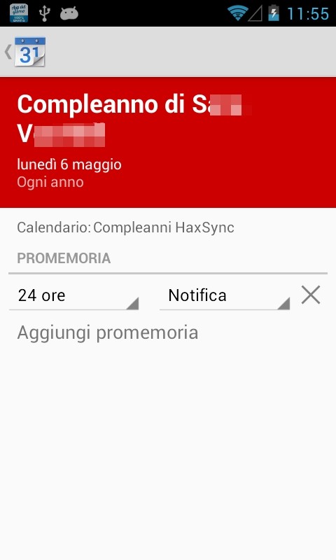 Calendario compleanno, promemoria compleanno, tracker, registro