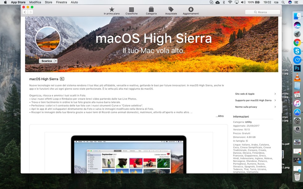 macOS High Sierra è arrivato