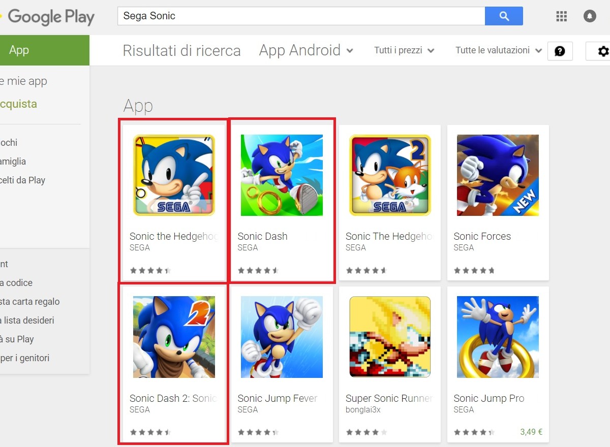Sega: 3 giochi Sonic per Android violerebbero dati sensibili dei giocatori  