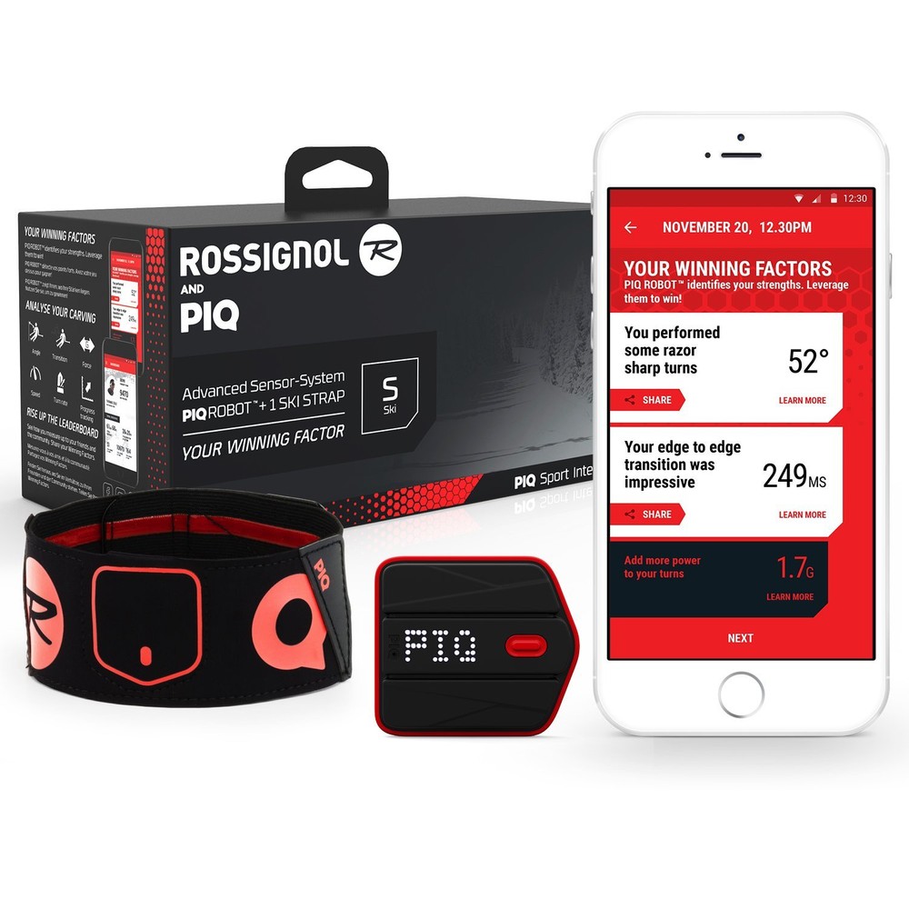 analizzatore Dati Nero/Rosso Piq BKITE1 Kite Set sensore agganciabile con Custodia Impermeabile e Supporto da Fissare alla tavola Compatibile iOS e Android Collegamento in Wireless 