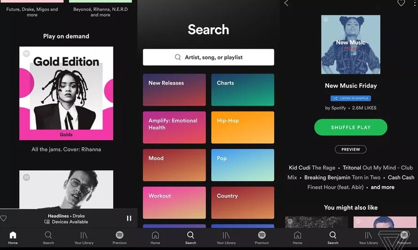 spotify ecco la presunta nuova interfaccia dell app mobile hdblog it