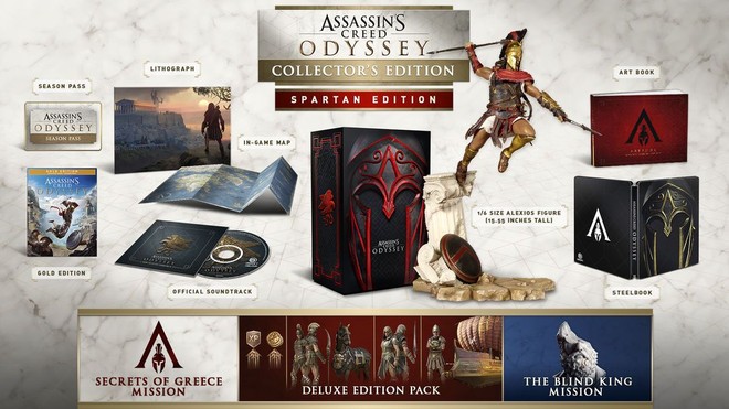 Assassin S Creed Odyssey Svelate Tutte Le Edizioni Speciali E Bonus Prenotazioni Hdblog It