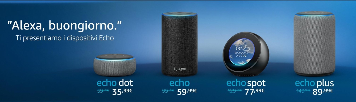 Echo con Alexa in Italia: tutti i kit, bundle e le offerte