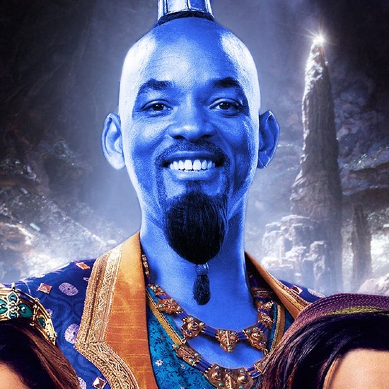 Maglietta Genio della lampada blu per uomo - Aladdin per veri fan