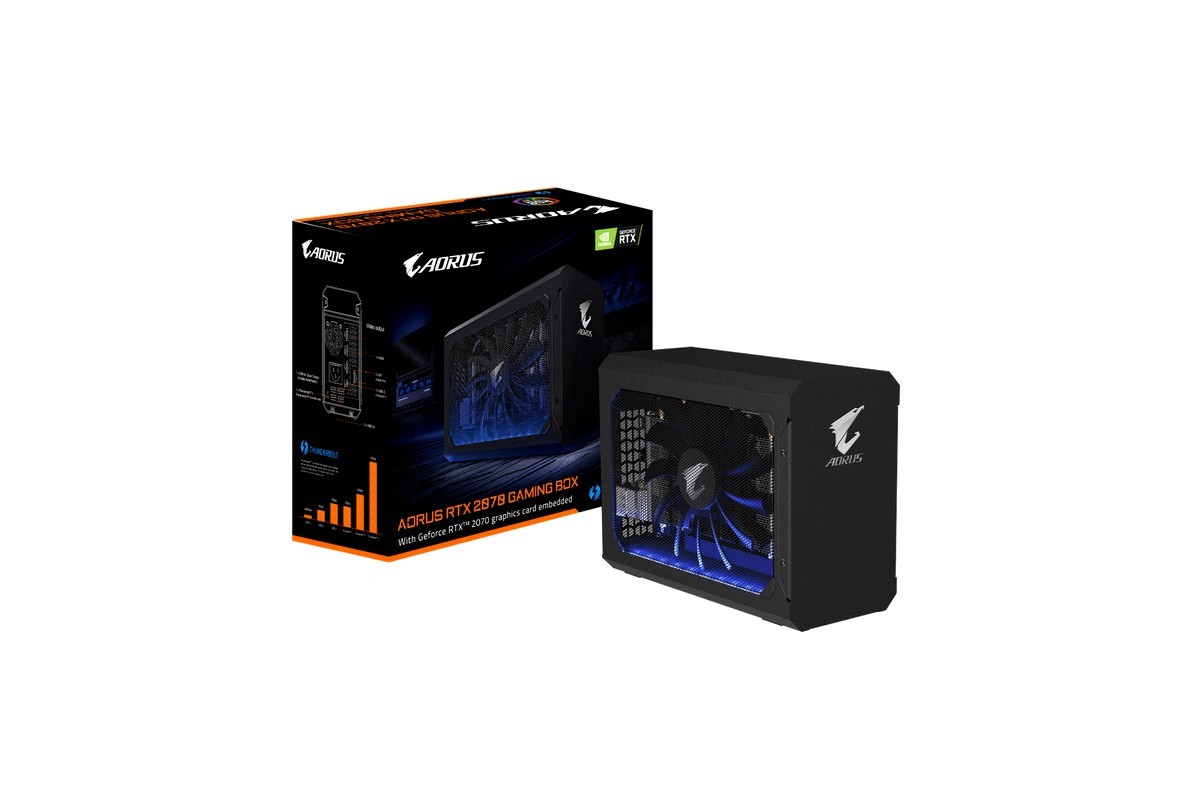 Gigabyte AORUS RTX 2070 GAMING BOX si aggiorna con GeForce RTX 2070