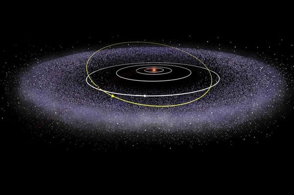 Hubble scopre potenziale trio di asteroidi nella fascia di Kuiper