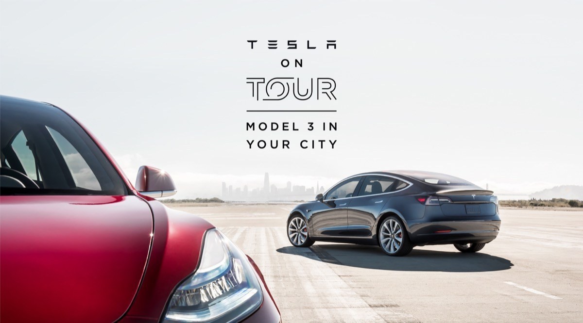 Tesla Model 3, al via il tour per l'Italia: come prenotare un test drive 