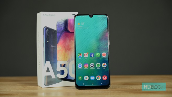Il Samsung Galaxy A50 è Impermeabile