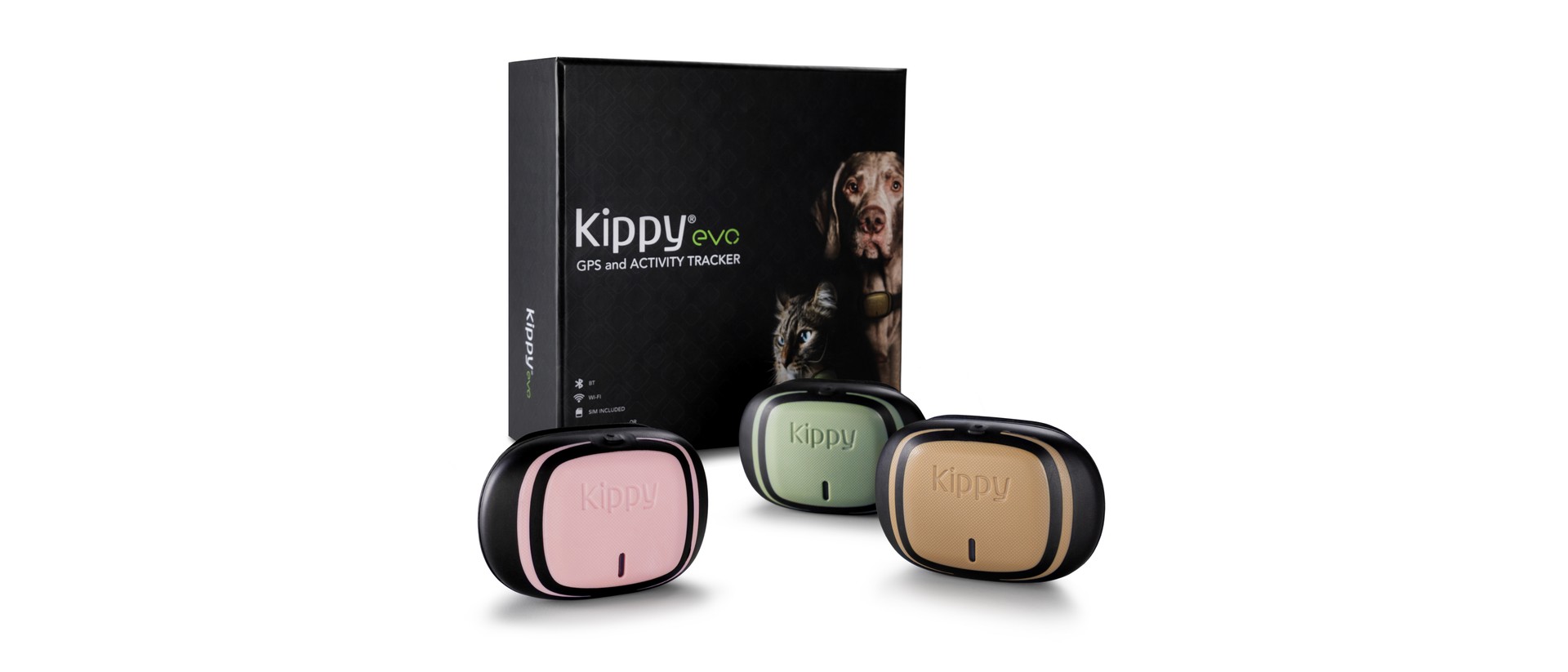 Kippy Evo Collare GPS e Activity Tracker per Cani e Gatti Green