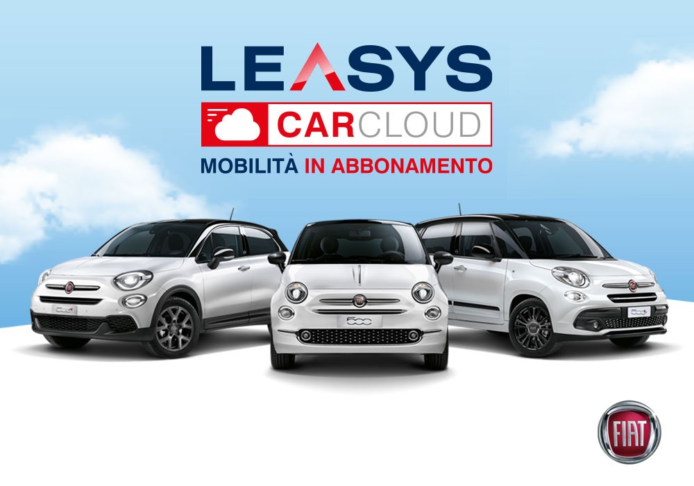 Leasys CarCloud: abbonamento noleggio Fiat e Jeep su