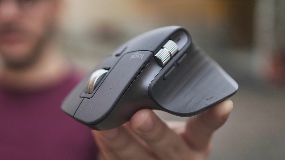 Mouse per mancini, mouse verticale wireless 2,4 G, 1600 DPI, regolabile,  portatile, ergonomico, con ricevitore USB e cavo di ricarica per PC (nero)