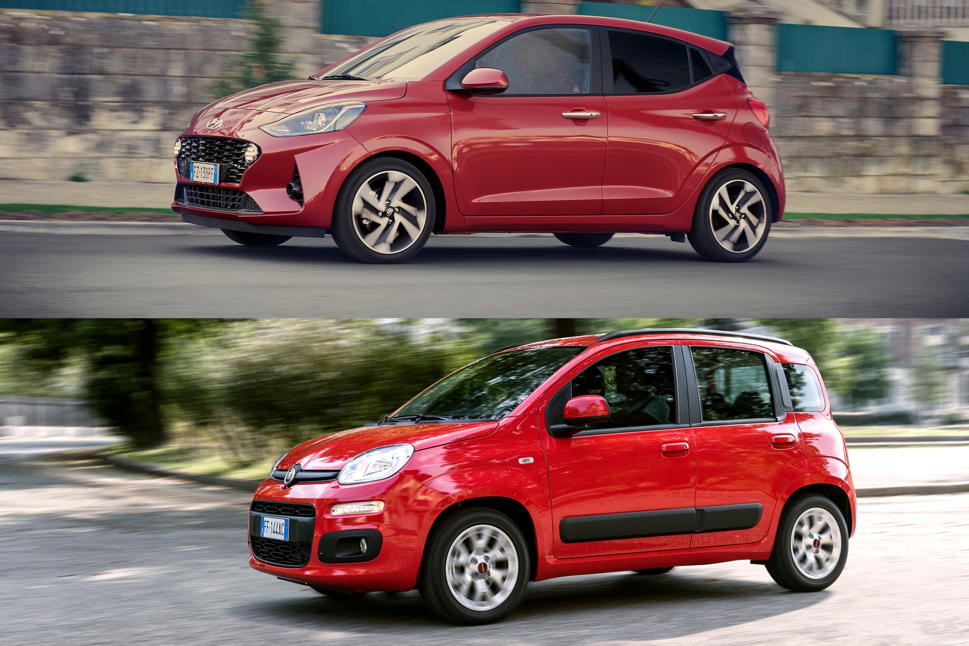 Fiat Panda e Hyundai i10: confronto caratteristiche, allestimenti