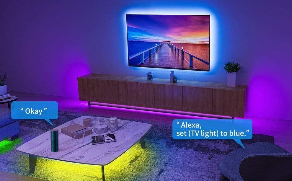 Govee Striscia LED 5 Metri, Smart WiFi Striscia LED RGB, Compatibile con  Alexa e Google Assistant, Controllo dell'APP, Modalità Musica, Multicolore  Luci LED Camera da letto, Bar, Festa, 12V : : Illuminazione